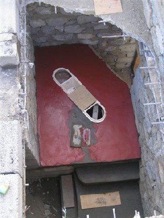 Toilet under construction